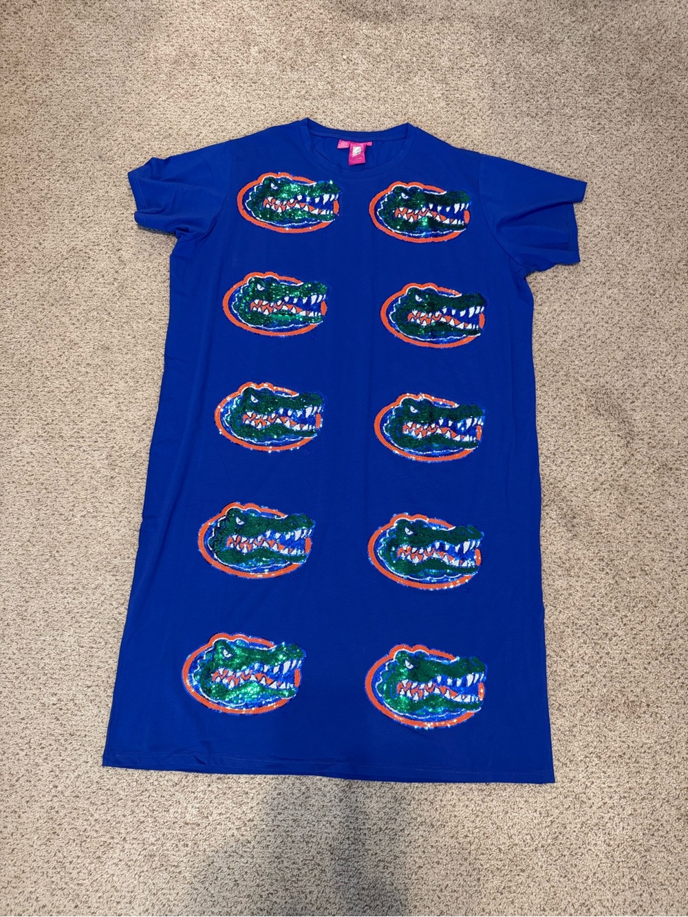Queen of Sparkles University of Florida Short Sleeve Tee Dress